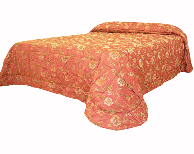 Trapunta matrimoniale rossa Trussardi fantasia rose 270*270 cm