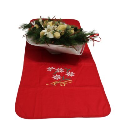 Striscia natalizia Bianco Natale 132x43 cm 3