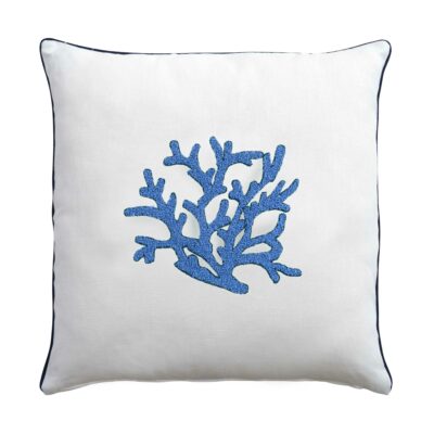 Cuscini decorativi per divano o per barca con corallo color azzurro