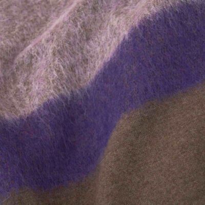 Plaid di lusso caldo da divano lavanda e prugna morbido in lana (2)