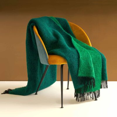 Plaid divano in cashmere caldo extra morbido verde (1)